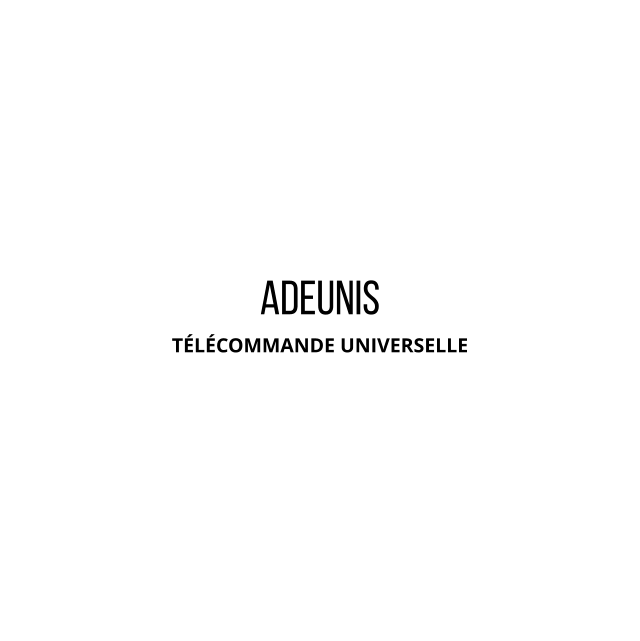 ADEUNIS TÉLÉCOMMANDE UNIVERSELLE